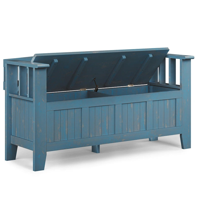 WYNDENHALL Normandy Solid Wood 48-inch Entryway Storage Bench