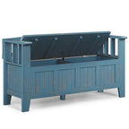 WYNDENHALL Normandy Solid Wood 48-inch Entryway Storage Bench