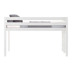 JACKPOT Contemporary Low Loft Twin Bed with End Ladder