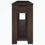 Console Table with Storage Drawers and Bottom Shelf
