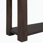 Console Table with Storage Drawers and Bottom Shelf