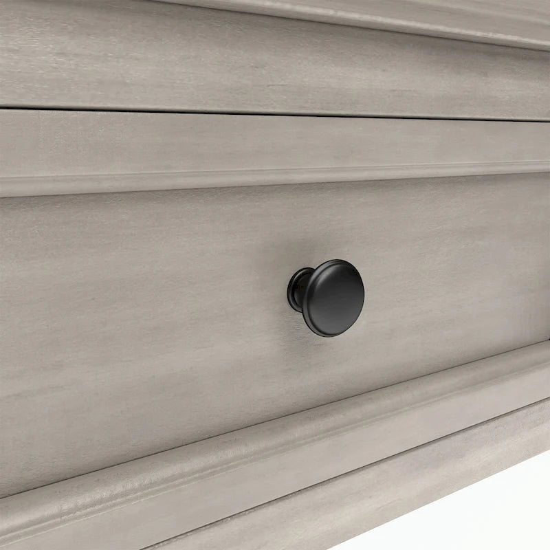 Console Table with Storage Drawers and Bottom Shelf