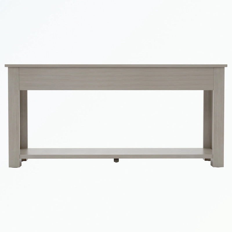 Console Table with Storage Drawers and Bottom Shelf