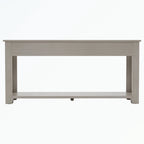 Console Table with Storage Drawers and Bottom Shelf