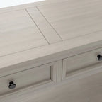 Console Table with Storage Drawers and Bottom Shelf