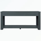 Console Table with Storage Drawers and Bottom Shelf