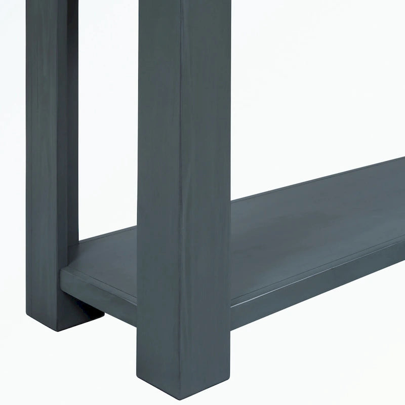 Console Table with Storage Drawers and Bottom Shelf