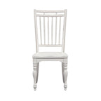 Magnolia Manor Antique White Weathered Bark Opt 7 Piece Leg Table Set