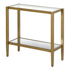 Hera 24 Rectangular Side Table with Glass Shelf