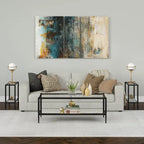 Hera 24 Rectangular Side Table with Glass Shelf
