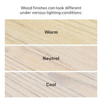 Plank and Beam Modern Rectangular Side Table with Shelf