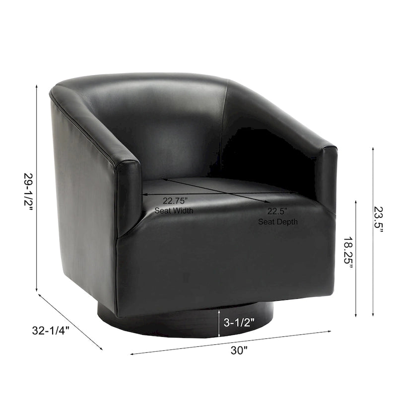 Gilbert Wood Base Swivel Chair by Greyson Living