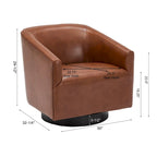 Gilbert Wood Base Swivel Chair by Greyson Living