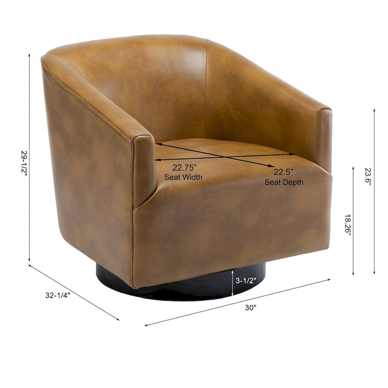 Gilbert Wood Base Swivel Chair by Greyson Living