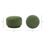 Fuji 15 Faux Sherpa Mushroom Footstool Ottoman