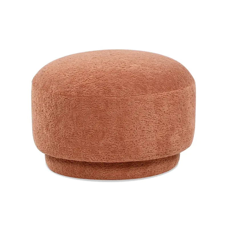 Fuji 15 Faux Sherpa Mushroom Footstool Ottoman