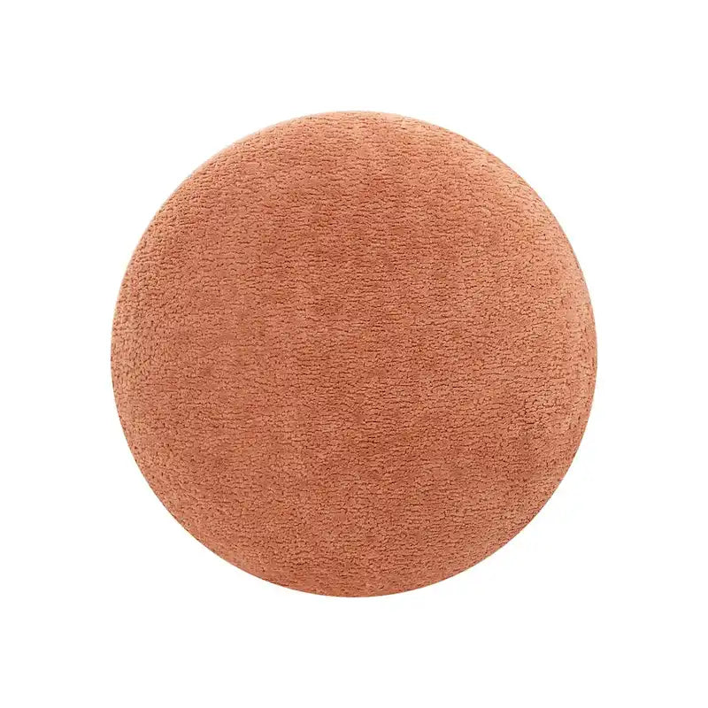 Fuji 15 Faux Sherpa Mushroom Footstool Ottoman
