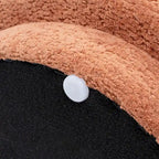 Fuji 15 Faux Sherpa Mushroom Footstool Ottoman