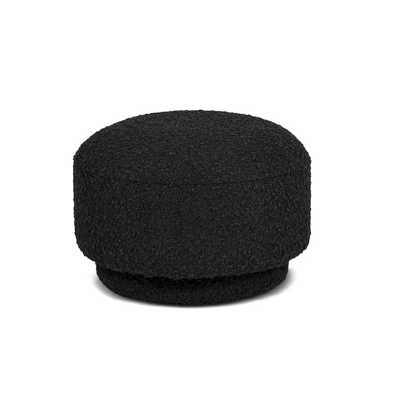 Fuji 15 Faux Sherpa Mushroom Footstool Ottoman