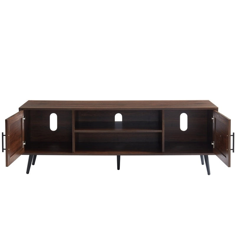 Mid-Century Modern TV Stand For TVs Up To 70 Entertainment Center Media Console - 20.5 H X 59 W X 15.5 D