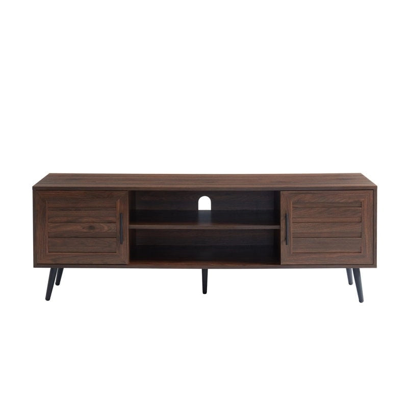 Mid-Century Modern TV Stand For TVs Up To 70 Entertainment Center Media Console - 20.5 H X 59 W X 15.5 D