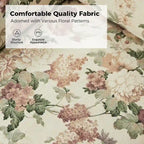 Alois Floral Slipcover Swivel Accent Chair with Removable Cushion by HULALA HOME