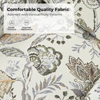 Alois Floral Slipcover Swivel Accent Chair with Removable Cushion by HULALA HOME