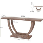 Console Entryway Table Farmhouse, 63 Inches Sofa Table for Entryway