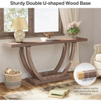 Console Entryway Table Farmhouse, 63 Inches Sofa Table for Entryway