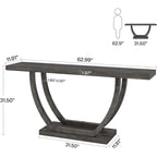 Console Entryway Table Farmhouse, 63 Inches Sofa Table for Entryway