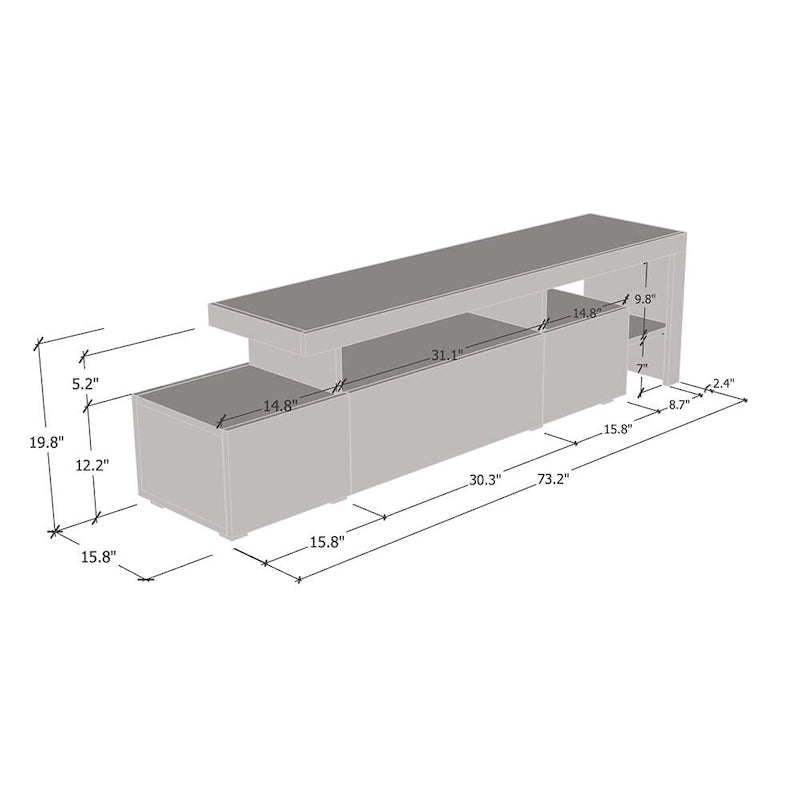 Indisio Modern 73 TV Stand