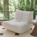 Fireside Chair Single Sofa Teddy Fabric Bean Bag Chair