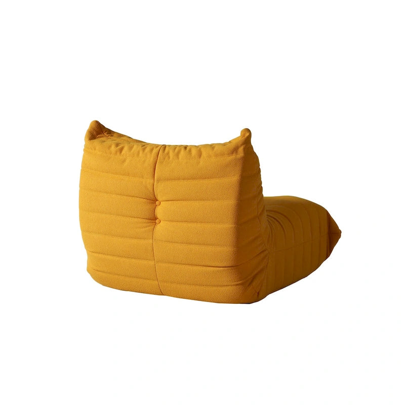 Fireside Chair Single Sofa Teddy Fabric Bean Bag Chair