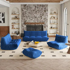 Fireside Chair Single Sofa Teddy Fabric Bean Bag Chair