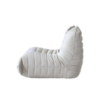 Fireside Chair Single Sofa Teddy Fabric Bean Bag Chair