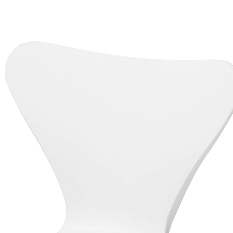 Beige Plastic Dining Chairs - 4-Piece Metal Frame Set