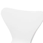 Beige Plastic Dining Chairs - 4-Piece Metal Frame Set