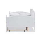 Mara Cottage Farmhouse Full Size Daybed with Roll-out Trundle Bed