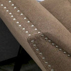 HOMCOM Modern Button Tufted Sitting Bench/Accent Fabric Upholstered Ottoman for Bedroom or Living Room