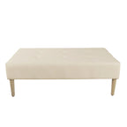 HomePop Tufted Coffee Table Ottoman - Full Leather