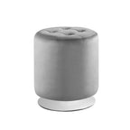 Chelle Faux Leather Swivel Ottoman