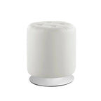 Chelle Faux Leather Swivel Ottoman
