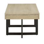 Eldersley Wood Finish Coffee Table with Two Drawers by iNSPIRE Q Modern
