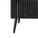 CraftPorch Corduroy Modern and Glamorous Velvet Upholstered Sofa