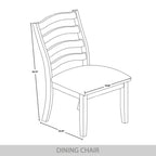 CraftPorch Sophistique Wooden Dining Chairs (Set of 2) - N/A