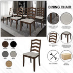 CraftPorch Sophistique Wooden Dining Chairs (Set of 2) - N/A
