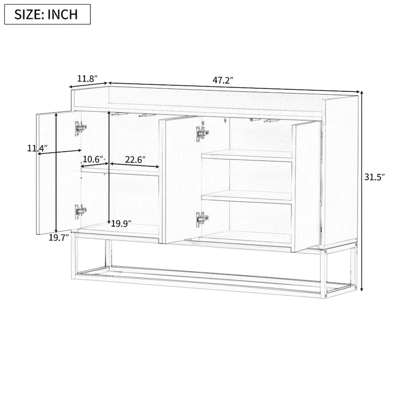 Sideboard Elegant Buffet Cabinet for Dining Room,Entryway