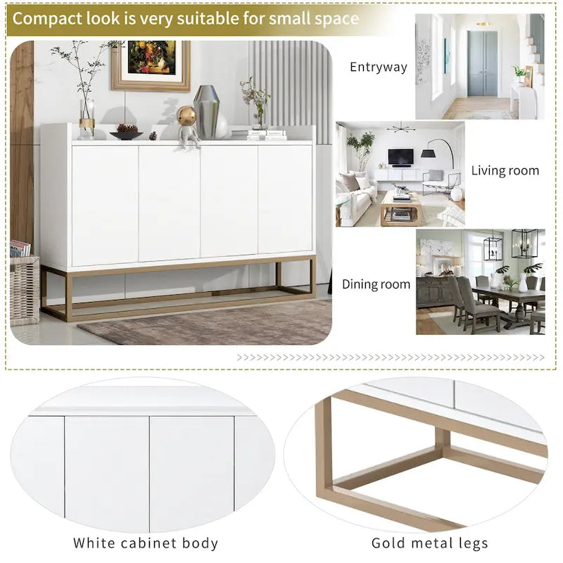 Sideboard Elegant Buffet Cabinet for Dining Room,Entryway