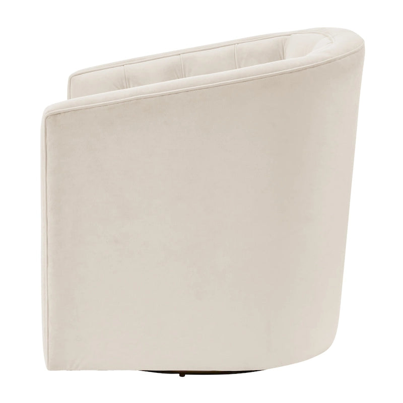 Walsh Fabric Swivel Barrel Chair