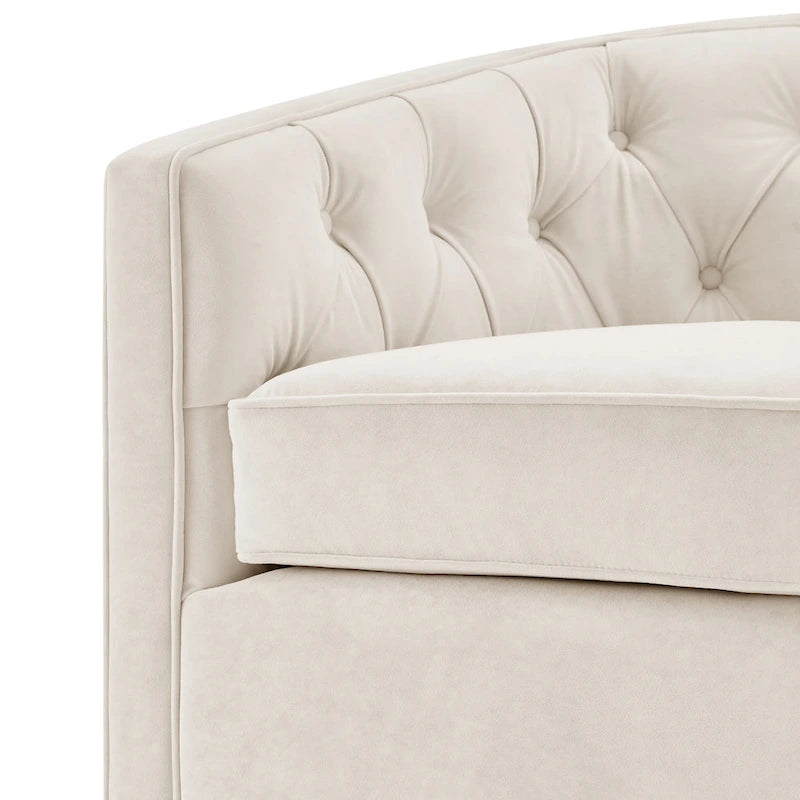 Walsh Fabric Swivel Barrel Chair